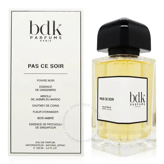 Discover the Enchantment of BDK Pas Ce Soir Eau de Parfum Unisex Fragrance Parfums