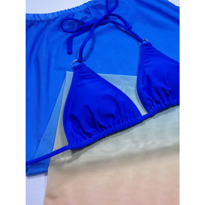 Gradient Beach Goddess Bikini with Removable Padding and Cup Height Trendsi