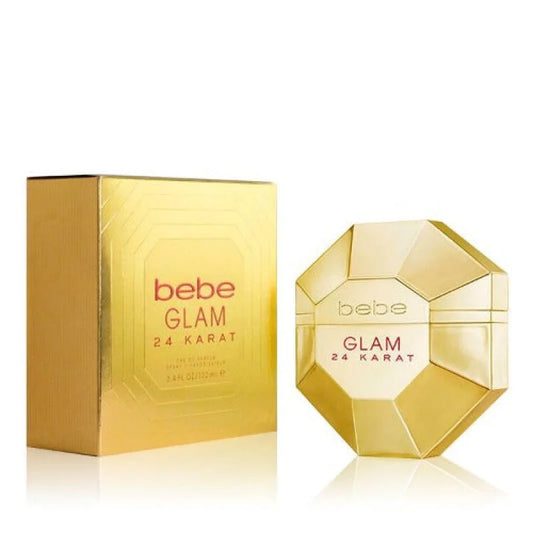 Bebe Glam 24 Karat Eau Perfume Dripping in Gold and Diamonds Women’s