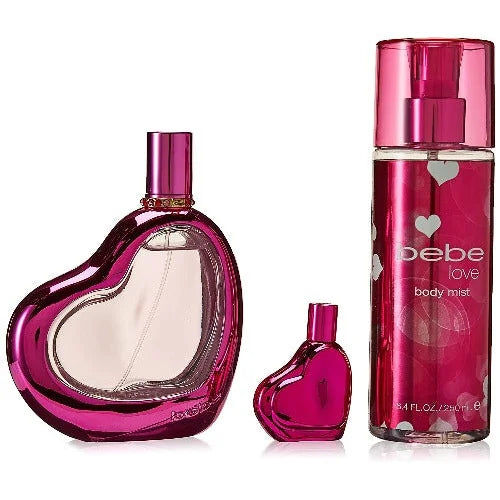 Bebe Love Gift Set Parfum Spray and Body Mist for Women Women’s Sets