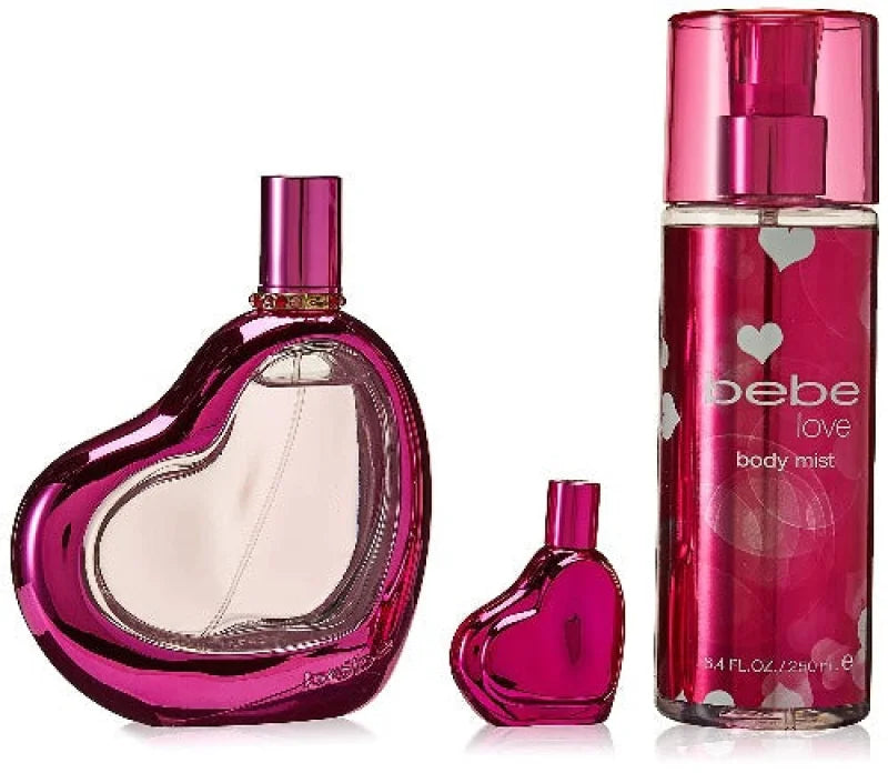 Bebe Women’s Gift Sets - Love Parfum Spray Body Mist Set Sensation