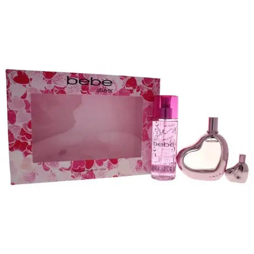 Bebe Sheer Gift Set with Parfum Spray and Body Mist for a Floral Escape Women’s Sets