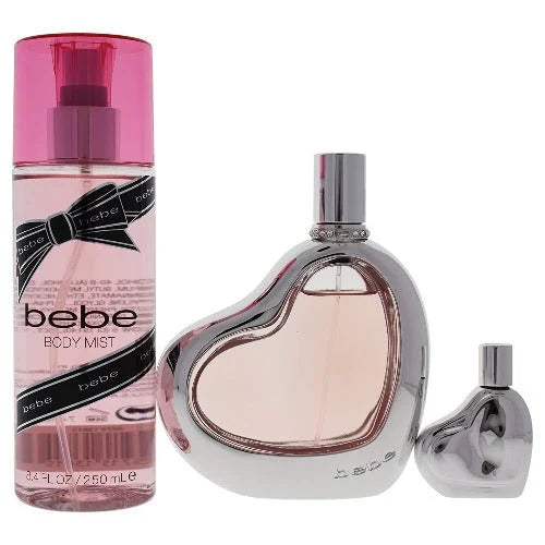 Bebe Women’s Gift Sets - Silver 3 Piece Set