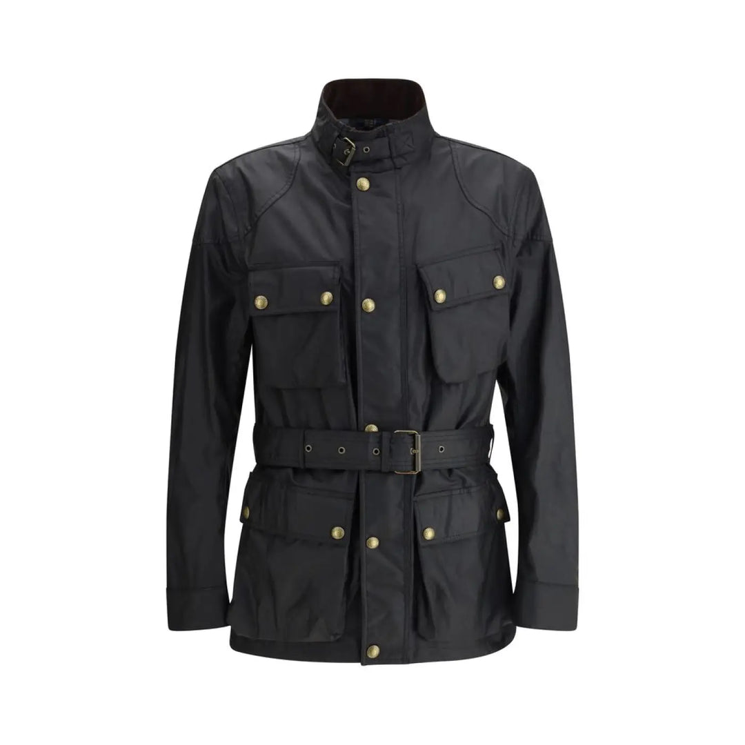 Belstaff Black Cotton Full-length Jacket