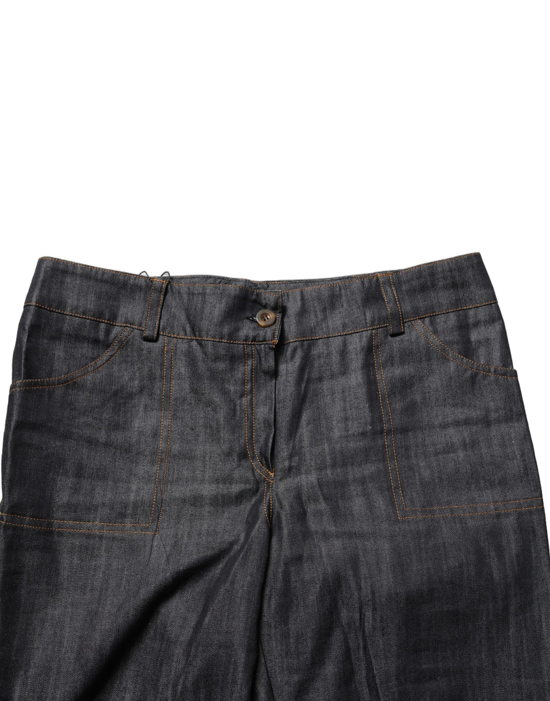 Bencivenga Black Cotton Mid Waist Skinny Denim Trouser Jeans