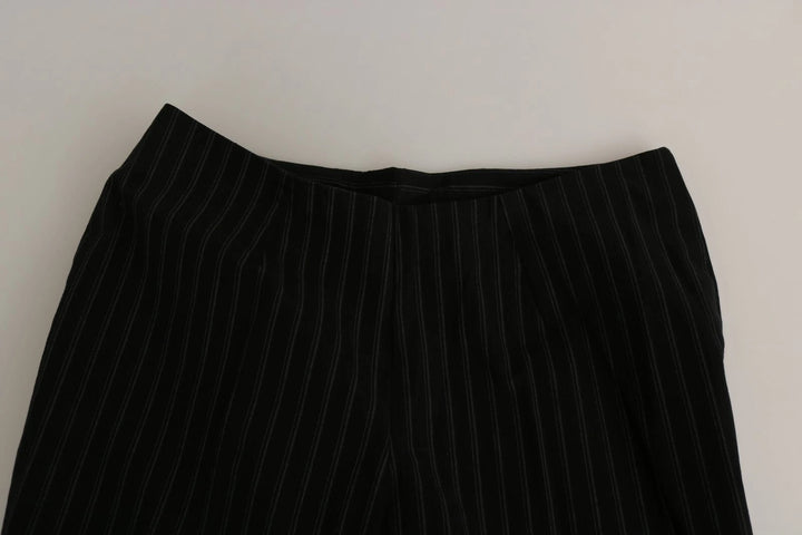 Bencivenga Black High Waist Straight Dress Trouser Pants