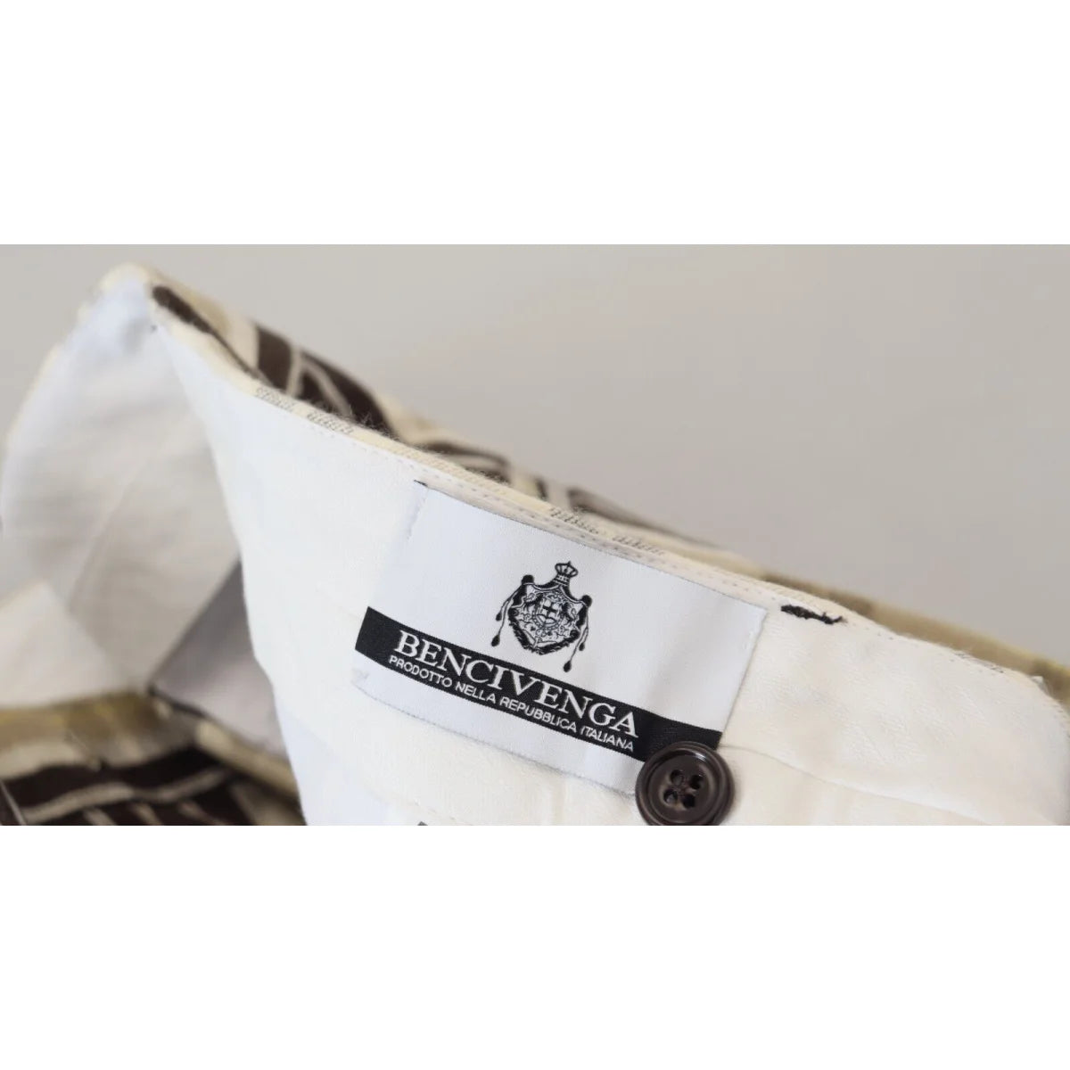 BENCIVENGA Multicolor Checkered Cotton Straight Fit Men Pants