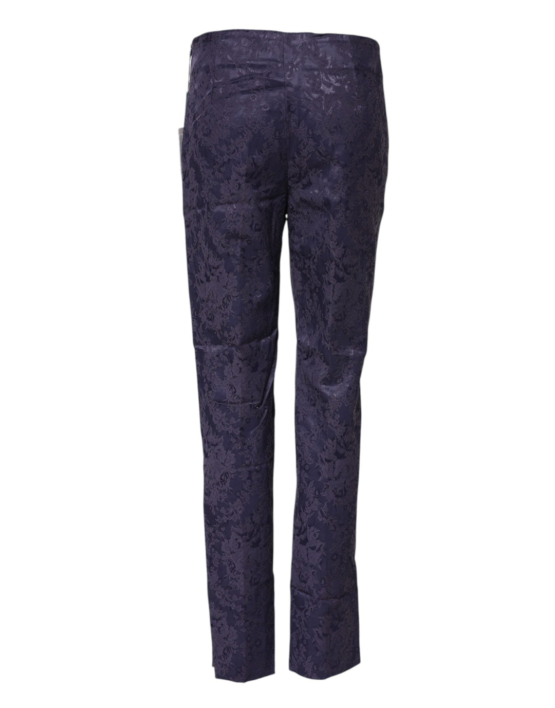 Bencivenga Purple Jacquard High Waisted Pants
