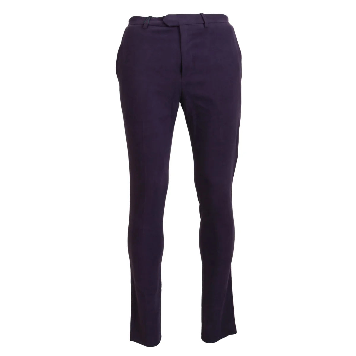 BENCIVENGA Purple Pure Cotton Tapered Mens Pants