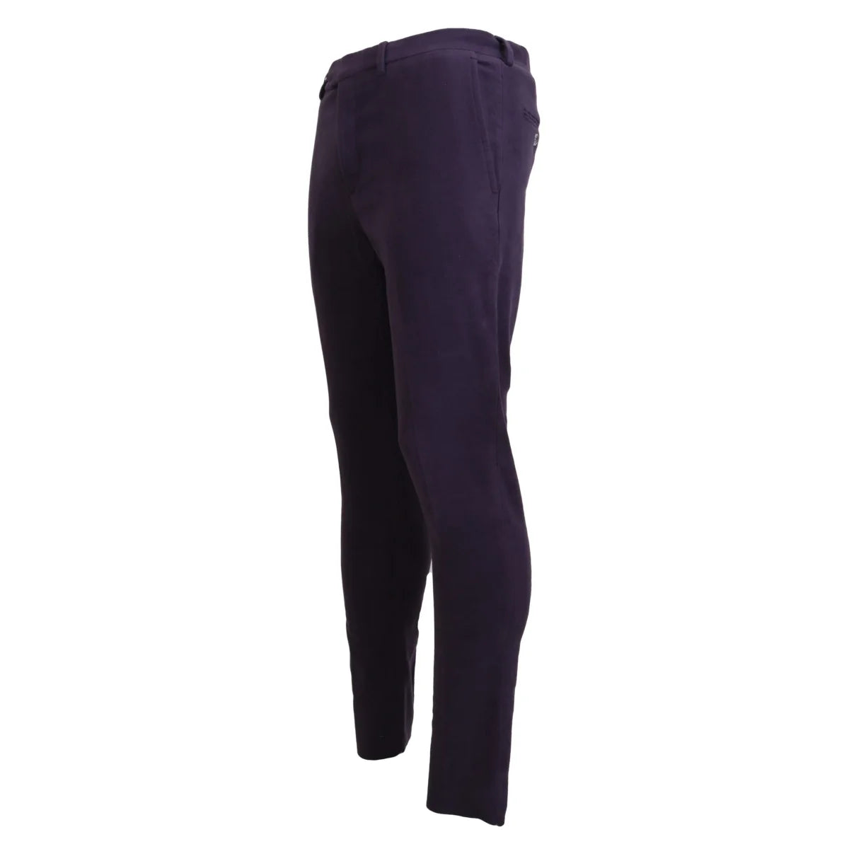BENCIVENGA Purple Pure Cotton Tapered Mens Pants
