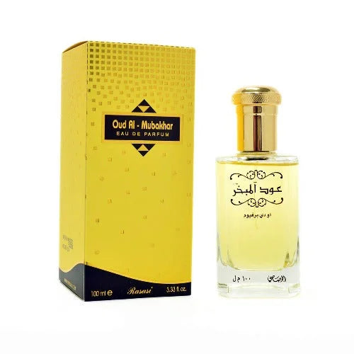 Best Quality Sandalwood and Ambrette Seeds Coupled in Oudh Al Mubakkhar Unisex Fragrance Rasasi