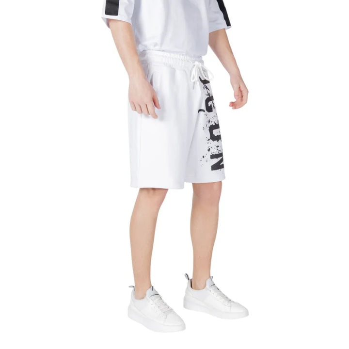 Icon White Cotton Bermuda Shorts