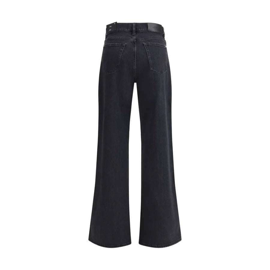 7FOR Black Cotton Jeans Denim