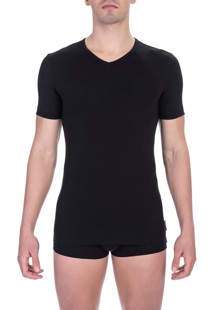 Bikkembergs Black Cotton Men T-shirt