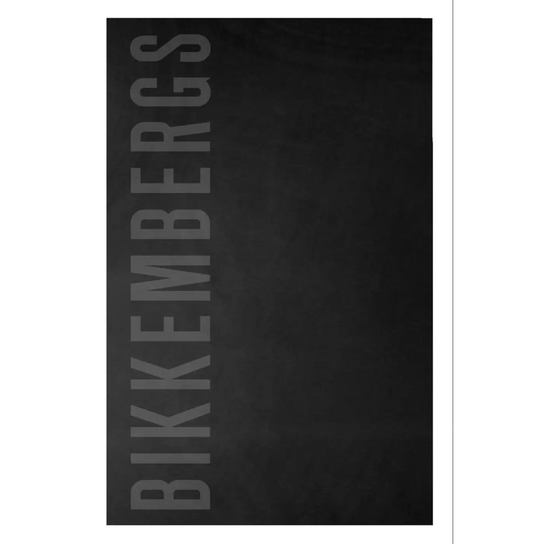 Bikkembergs Black Cotton Men’s Towel