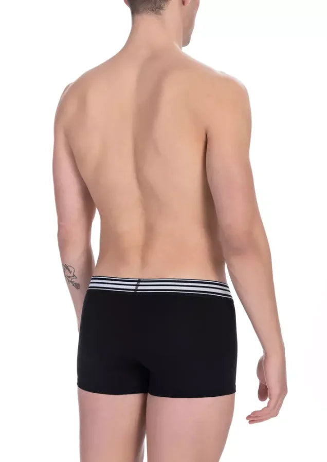 Bikkembergs Black Cotton Men’s Trunk Pack
