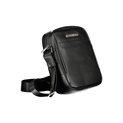 Bikkembergs Black Polyurethane Men’s Shoulder Bag