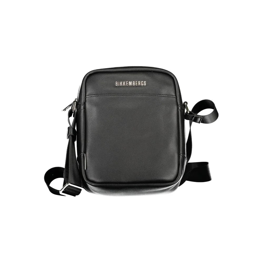 Bikkembergs Black Polyurethane Men’s Shoulder Bag