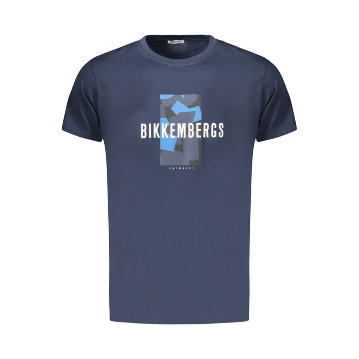 Bikkembergs Blu Cotton Men’s T-shirt