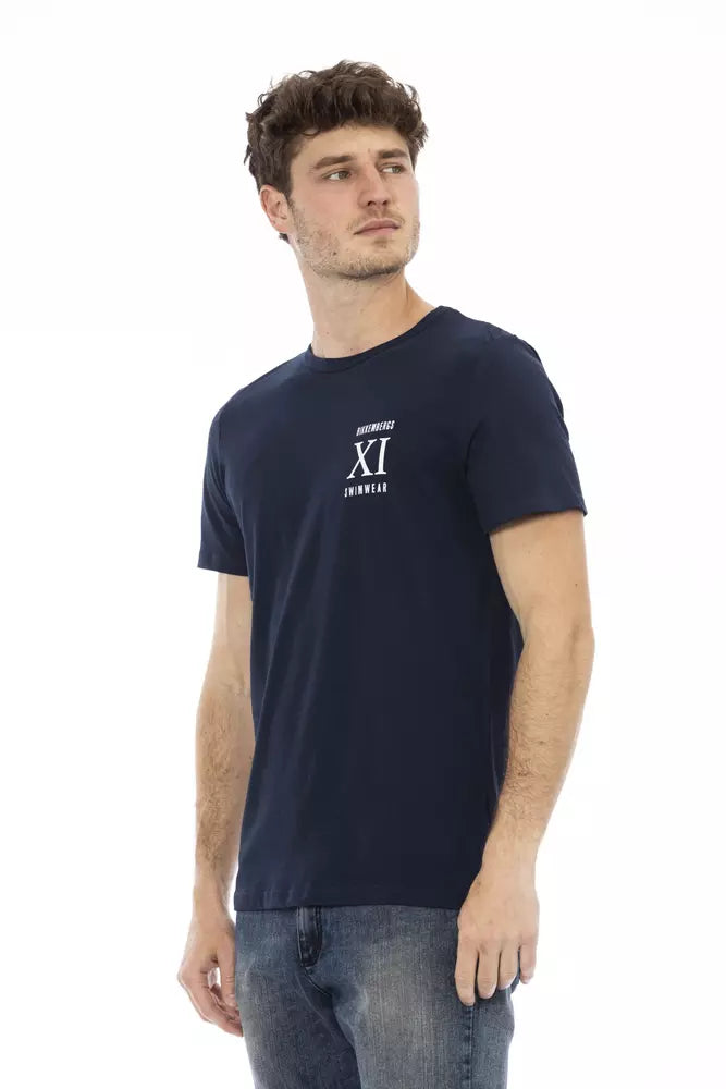 Bikkembergs Blue Cotton Men T-shirt