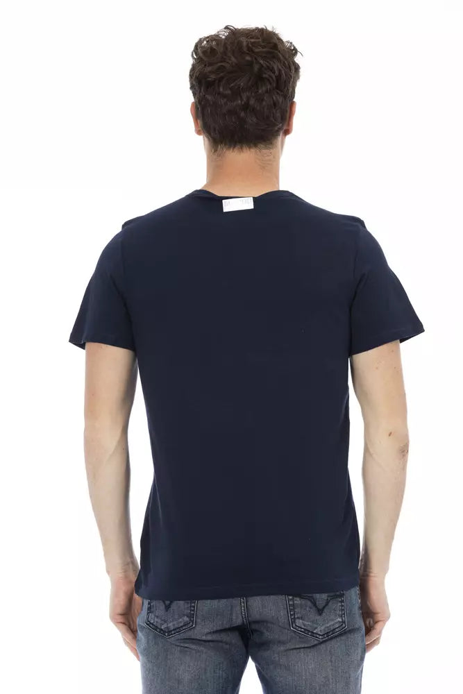 Bikkembergs Blue Cotton Men T-shirt