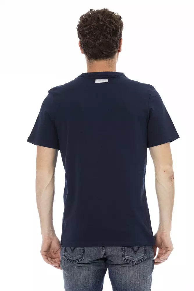 Bikkembergs Blue Cotton Men T-shirt