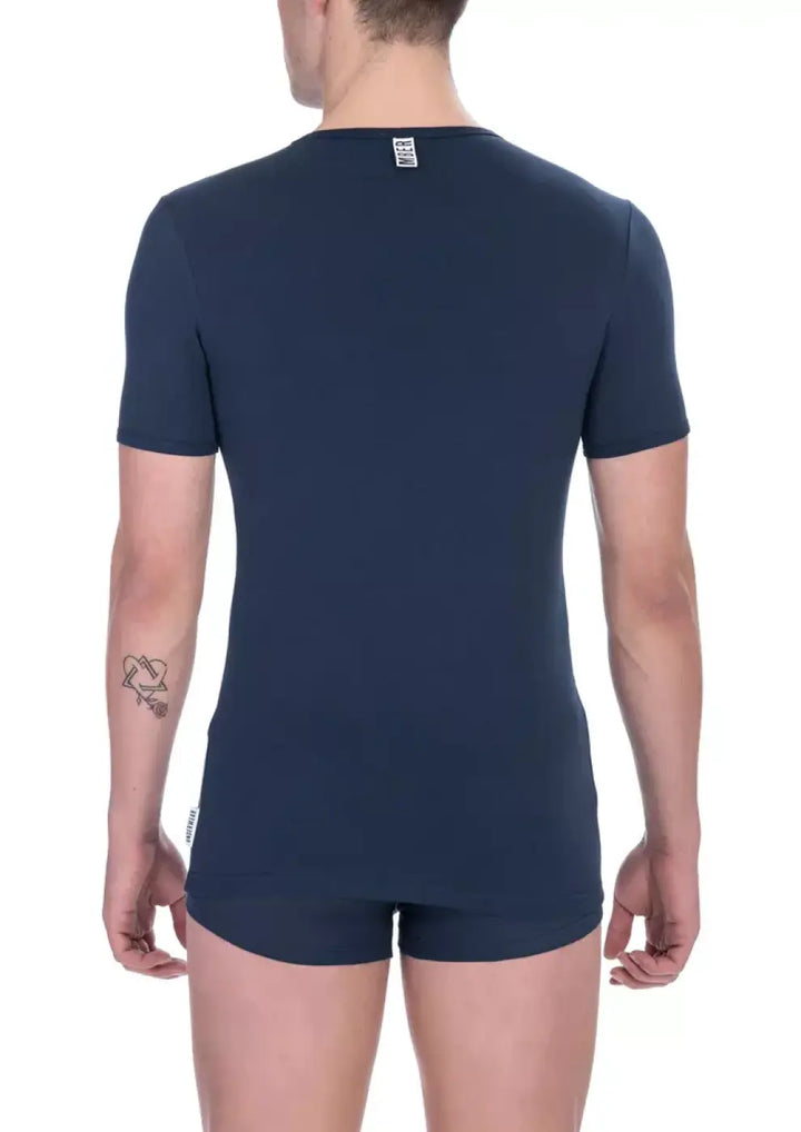 Bikkembergs Blue Cotton Men’s T-Shirt