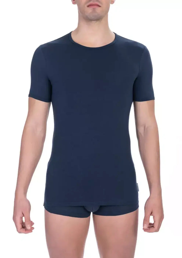Bikkembergs Blue Cotton Men’s T-Shirt