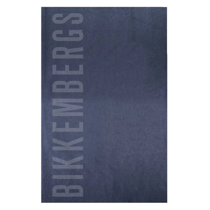 Bikkembergs Blue Cotton Men’s Towel