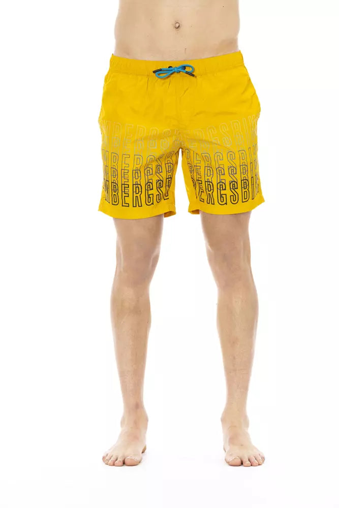 Bikkembergs Light Blue Polyester Men’s Swimsuit