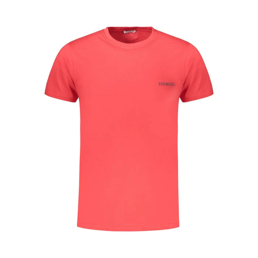 Bikkembergs Rosso Cotton Mens T-shirt