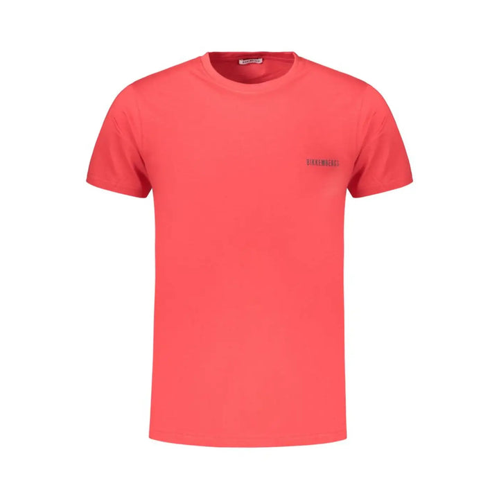 Bikkembergs Rosso Cotton Mens T-shirt