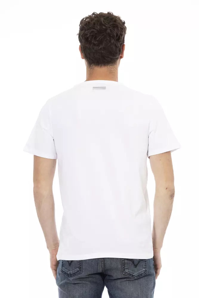 Bikkembergs White Cotton Men T-shirt