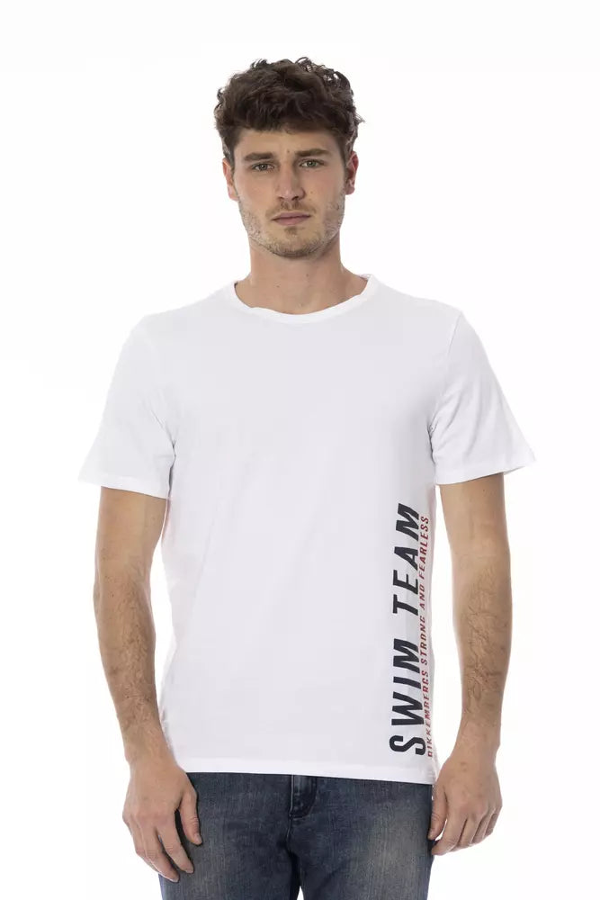 Bikkembergs White Cotton Men T-shirt