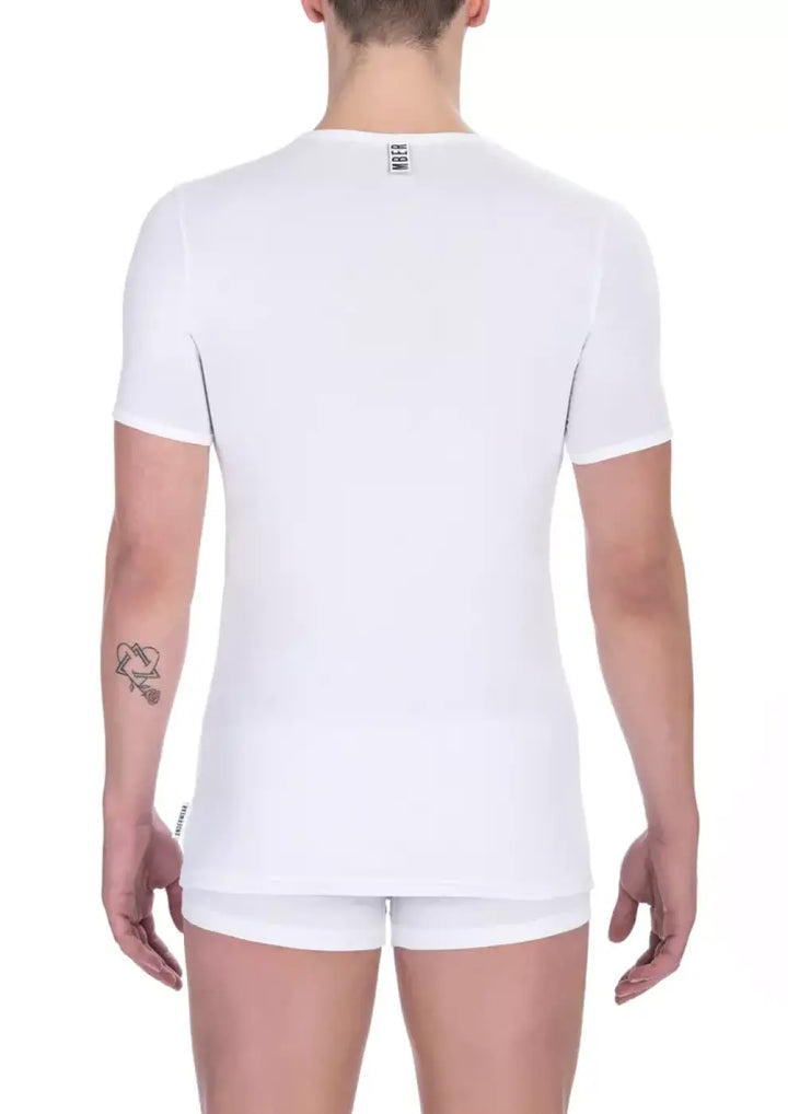 Bikkembergs White Cotton Men’s T-shirt