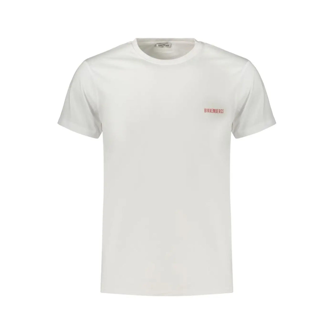 Bikkembergs White Cotton Mens T-shirt