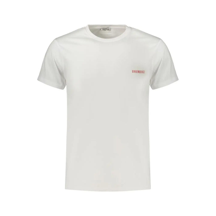 Bikkembergs White Cotton Mens T-shirt