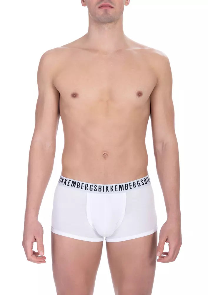 Bikkembergs White Cotton Men’s Trunk