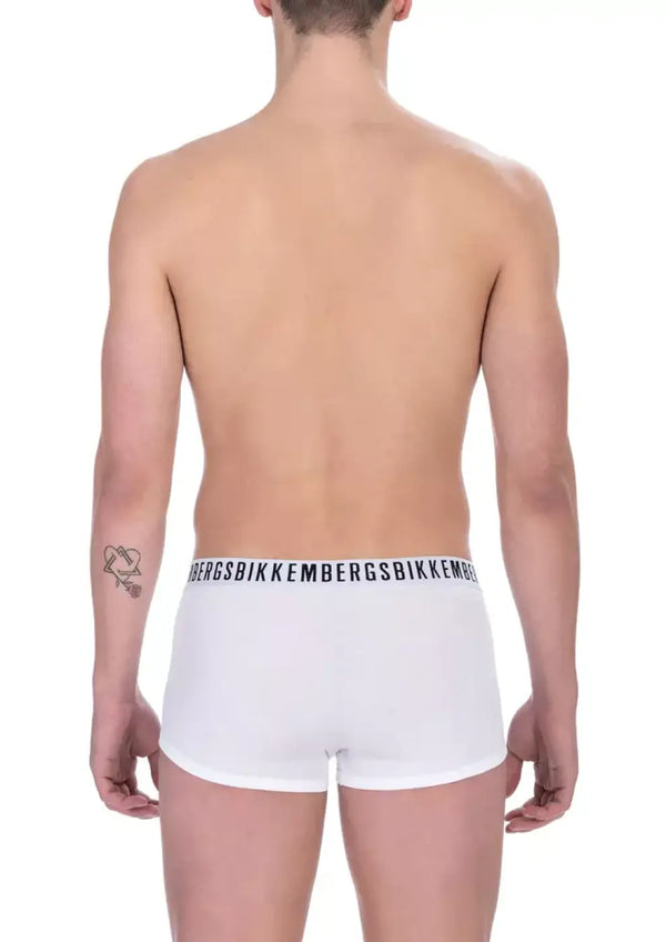 Bikkembergs White Cotton Men’s Trunk