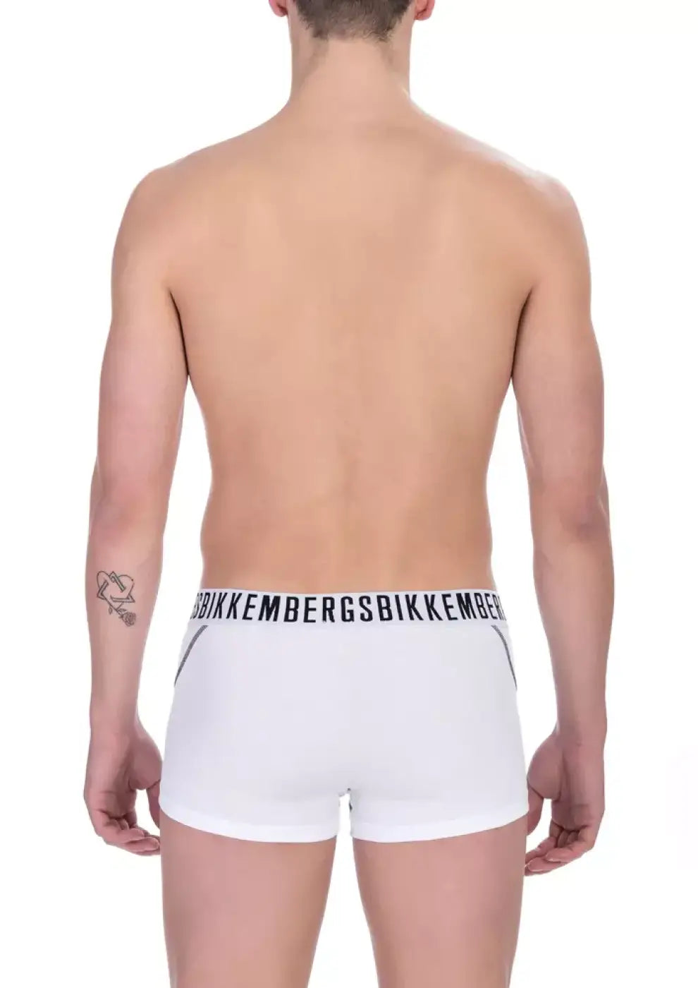 Bikkembergs White Cotton Men’s Trunk Underwear Pack
