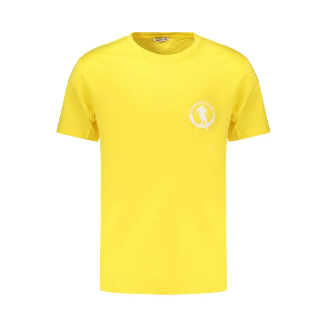 Bikkembergs Yellow Cotton Men’s T-shirt