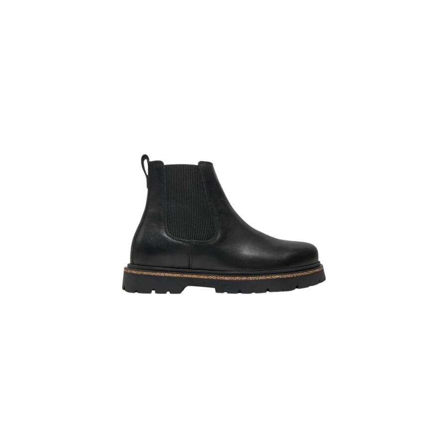 Birkenstock Black Leather Ankle Boots