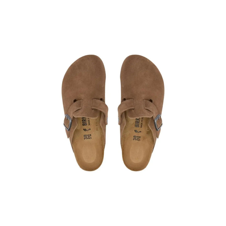 Birkenstock Brown Suede Leather Clogs