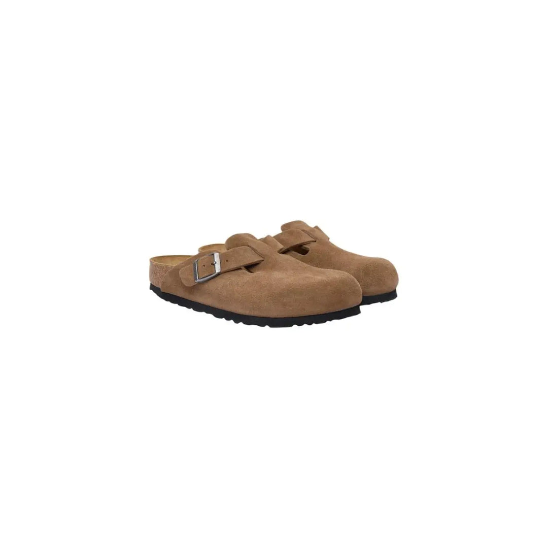 Birkenstock Brown Suede Leather Clogs