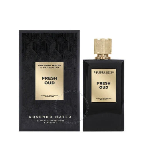 Black Collection Unisex Fragrance with Bulgarian Rose and Cedar Wood Rosendo Mateu