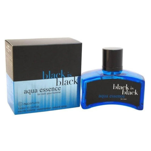 Black Aqua Essence Tonka Beans Sensual Dry Down Men’s Cologne Nu Parfums