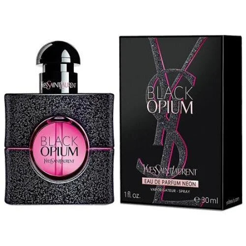 Black Opium Neon Perfume with Orange Blossom Base and Dragon Fruit Accord Women’s Yves Saint Laurent