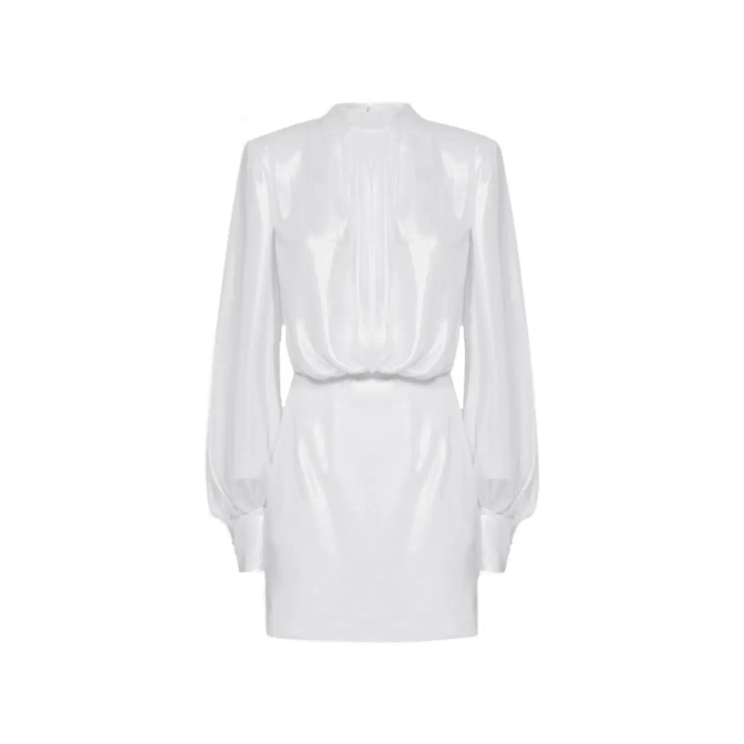 BLANCA VITA White Polyester Casual Dress