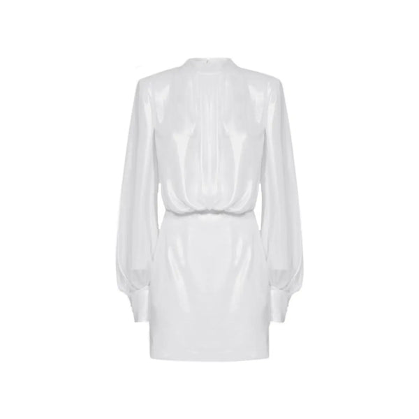 BLANCA VITA White Polyester Casual Dress