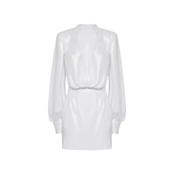 BLANCA VITA White Polyester Casual Dress
